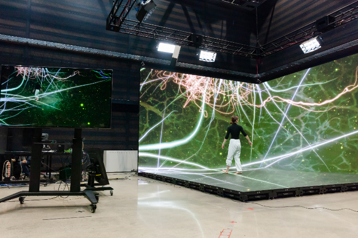 'Invisible Touch' 스튜디오 테스트 현장. 서울예대 제공