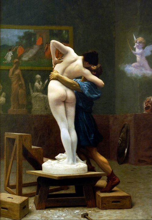 피그말리온과 갈라테아, Jean Leon Gerome, 1890