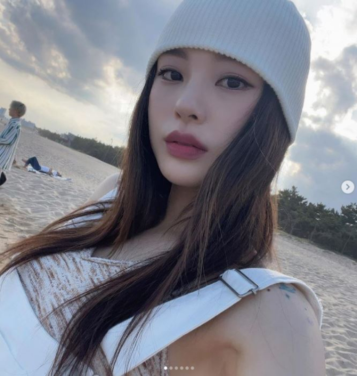 비니를 즐겨 쓰는 노제. 노제 인스타그램 캡처