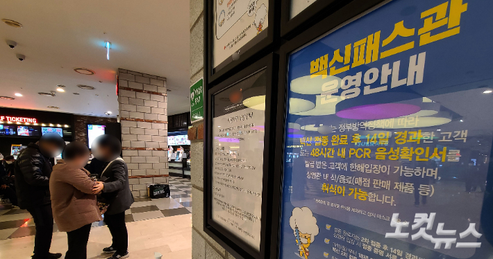 지난해 11월 30일 서울시내 한 영화관 모습. 황진환 기자