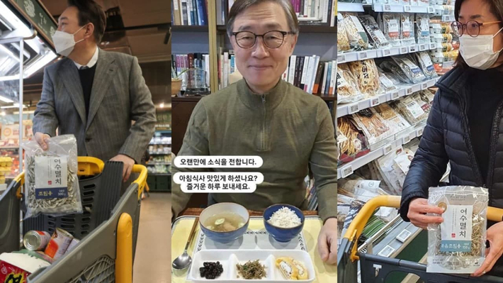 윤석열 후보, 최재형 전 감사원장, 나경원 전 대표 SNS 갈무리
