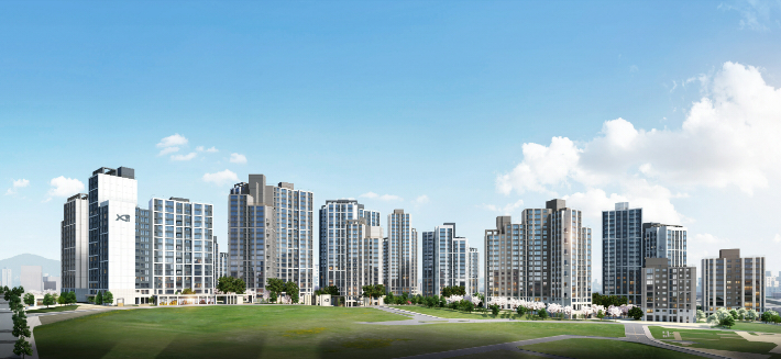 북서울자이 폴라리스 투시도. GS건설 제공