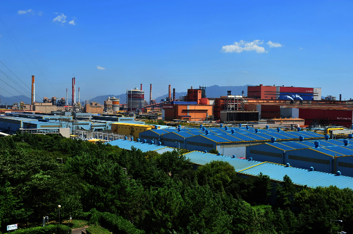 포스코 광양제철소 공장부지 전경. 포스코 제공