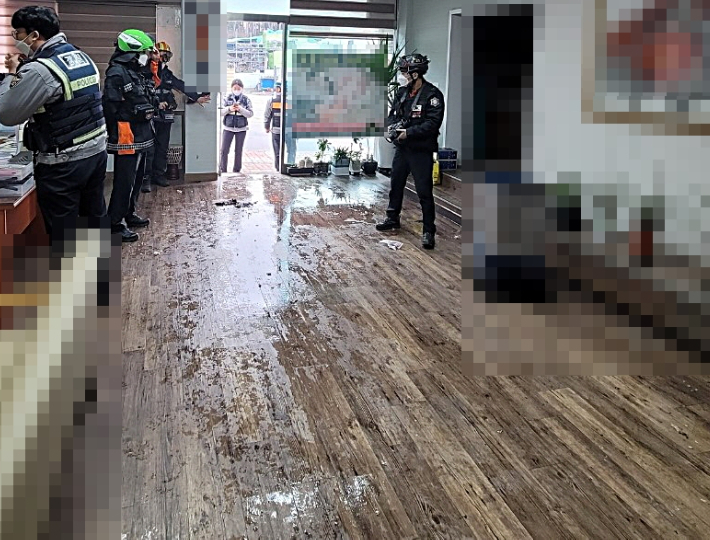 사건 현장 모습. 제주도소방안전본부 제공