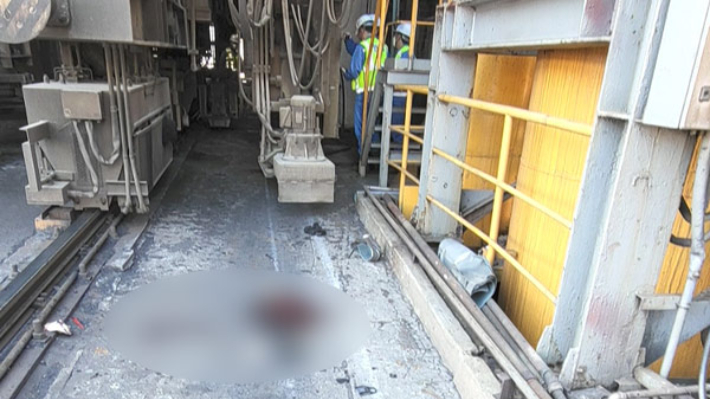 사고 현장. 전국금속노조 포스코지회 제공