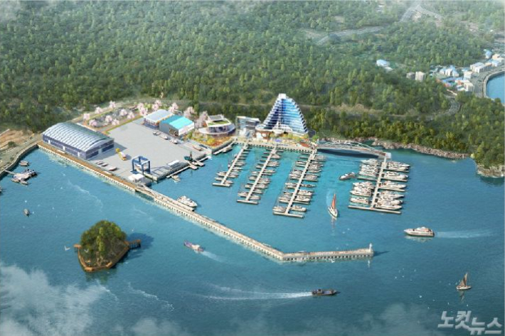 진해 명동 마리나 항만 조감도. 창원시 제공