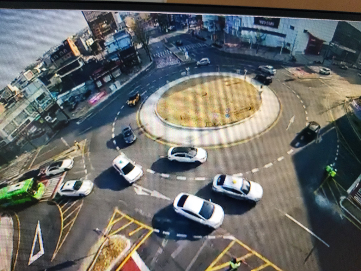 강릉 옥천오거리 회전교차로 영상 캡처. 강릉시 제공