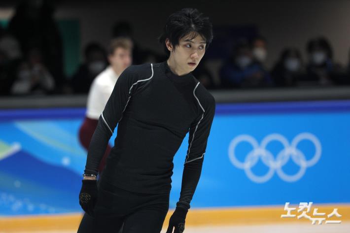 훈련하는 일본 피겨 하뉴