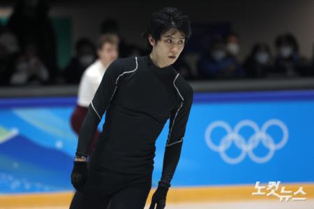 훈련하는 일본 피겨 하뉴