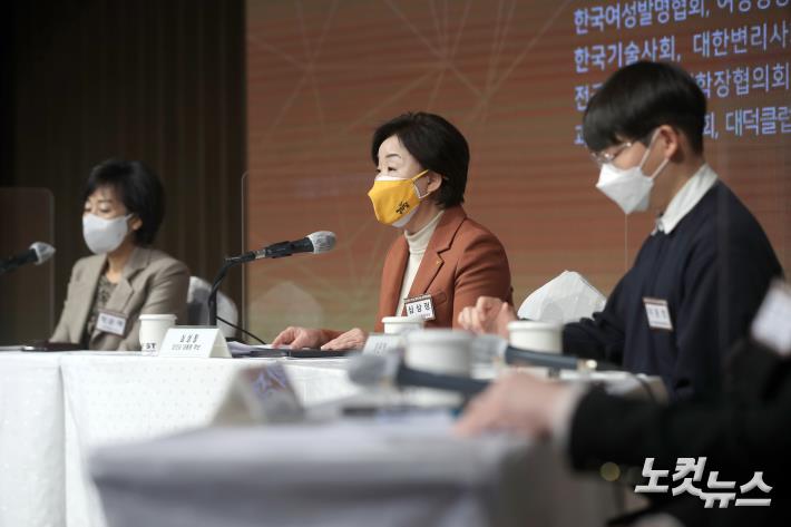 기조연설하는 심상정 후보