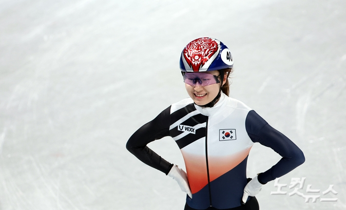 2022 베이징동계올림픽 쇼트트랙 여자 1000m에서 은메달을 획득한 최민정 선수. 박종민 기자