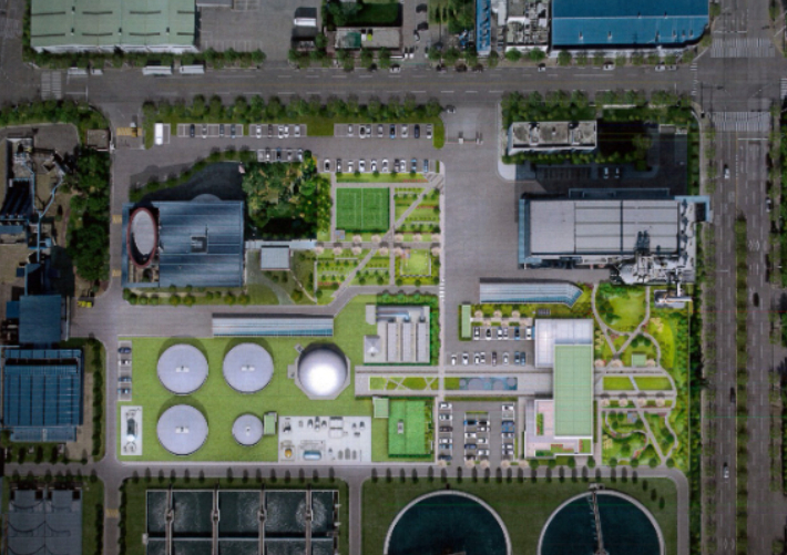 구미 통합바이오가스시설 조감도. 경북도 제공