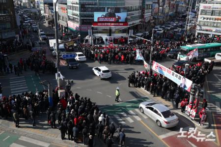 윤석열, 안성 서인사거리 거점유세