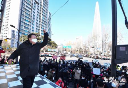 송파 유세 나선 윤석열