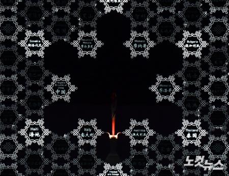 서서히 꺼지는 베이징올림픽 성화