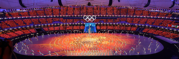 20일 오후 중국 베이징 국립경기장에서 2022 베이징동계올림픽 폐막식이 열리고 있다. 베이징(중국)=박종민 기자