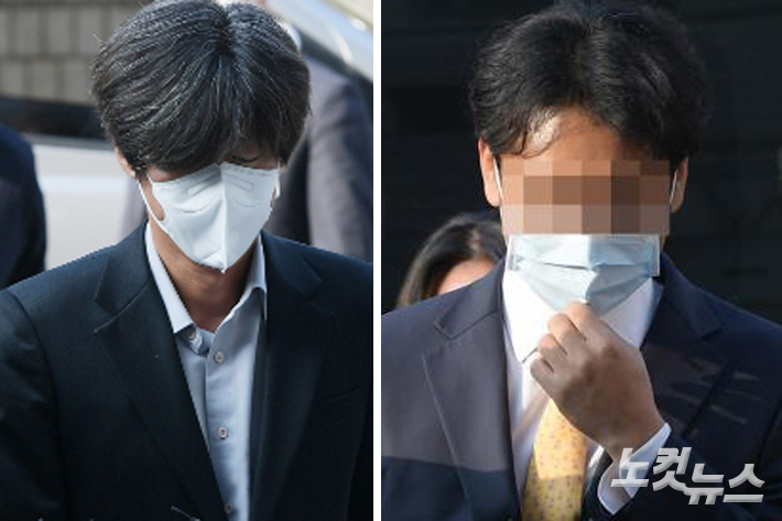 남욱 변호사(왼쪽), 정민용 변호사. 이한형 기자
