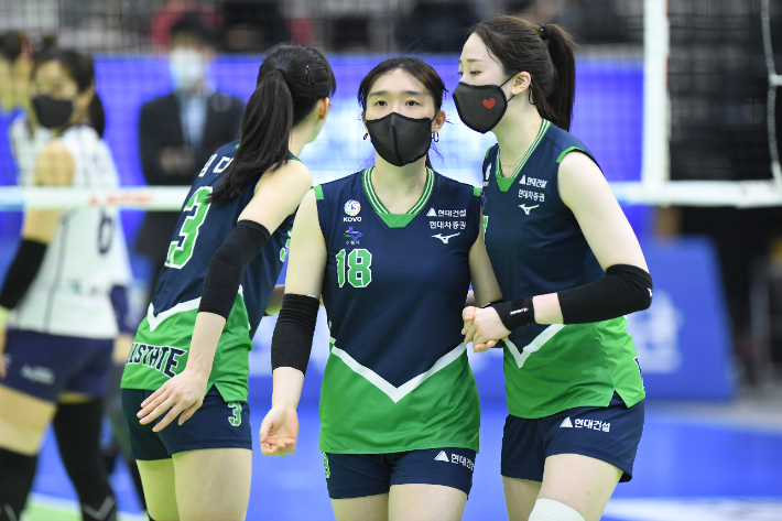프로배구 여자부 현대건설. 한국배구연맹(KOVO)
