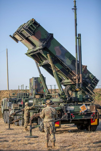 주한미군이 지난 15일 훈련 모습을 공개한 패트리엇 미사일 포대. 주한미군사령부 제공