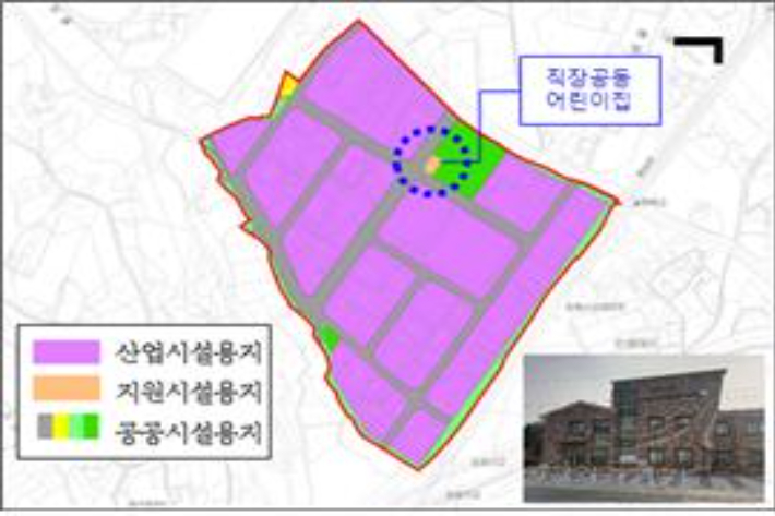 김제 순동산단 복합문화센터 건립 예정지. 전북도 제공