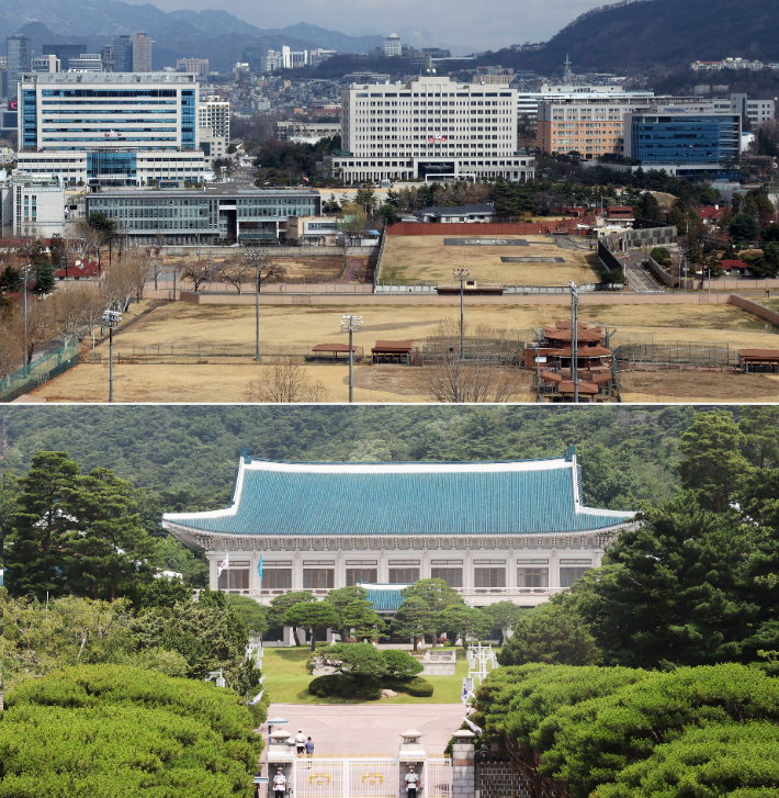 대통령 집무실은 용산, 청와대는 공원으로. 연합뉴스