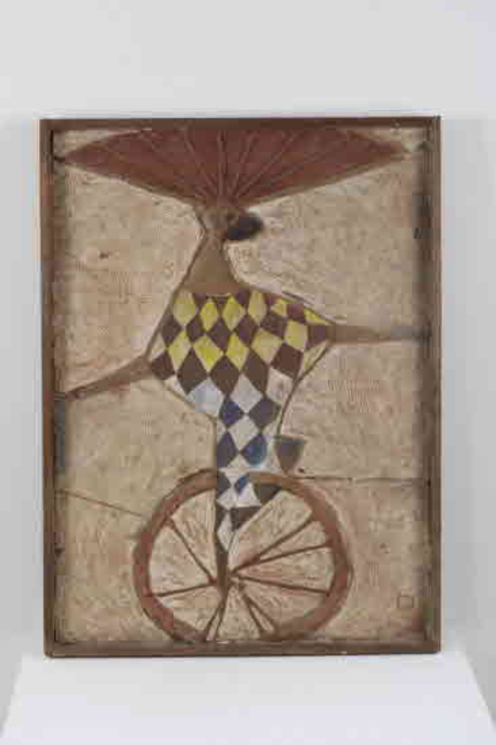 곡예, 1967, 테라코타에 채색 , 94.5×69cm, 개인 소장