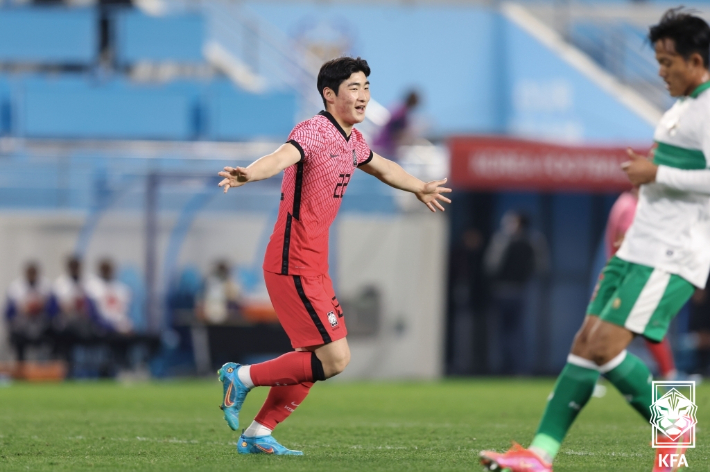 멀티골을 터뜨린 정종훈. 대한축구협회 제공