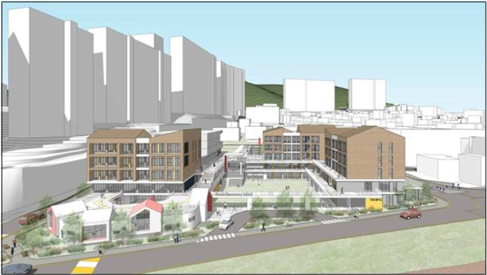 거제초 개축 조감도. 부산시교육청 제공