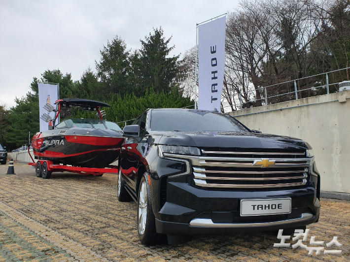 쉐보레 초대형 SUV 타호. 김승모 기자 