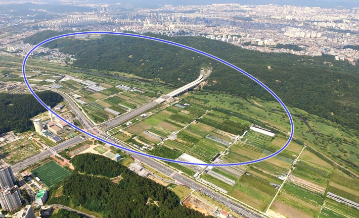 갑천생태호수공원 예정지. 대전시 제공