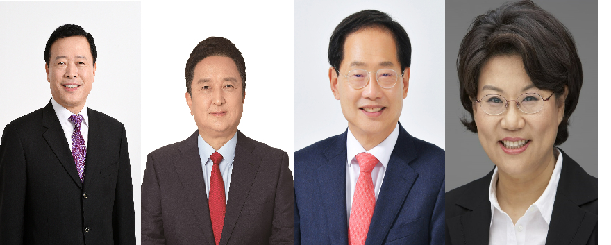 박경국.김영환.오제세.이혜훈, 충북도선관위 제공.