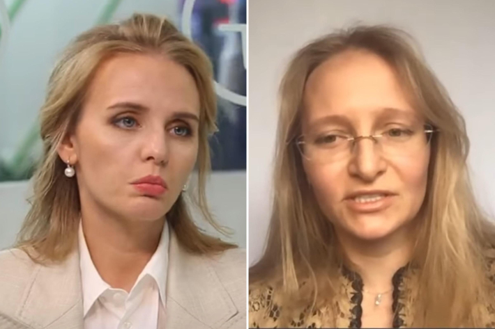 푸틴의 두 딸. Maria Vorontsova(좌). Katerina Tikhonova(우). 유튜브 캡처