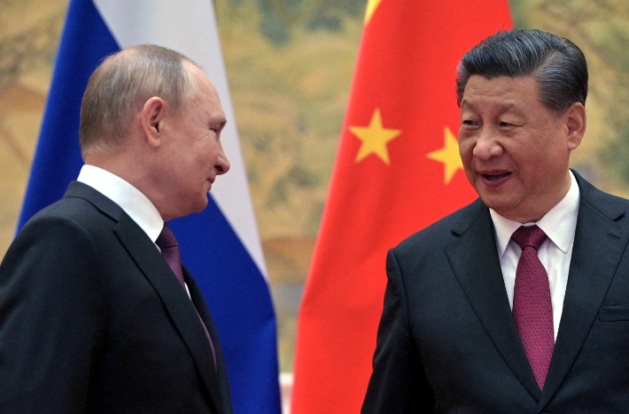 푸틴 러시아 대통령(좌)과 시진핑 중국 주석. 연합뉴스
