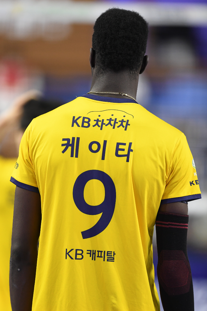 KB손해보험 외국인 선수 케이타. 한국배구연맹(KOVO)