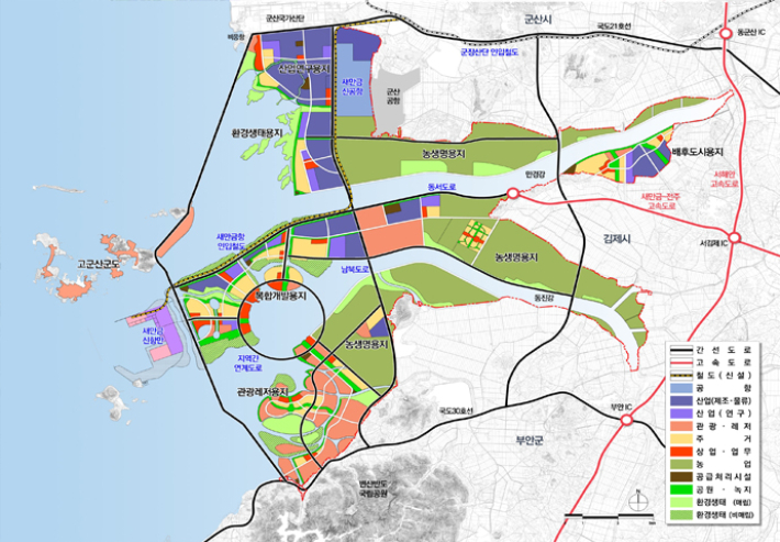 새만금 공간 구상. 새만금개발청 제공