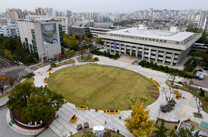 인천시청 및 인천애뜰. 사진 인천시 제공