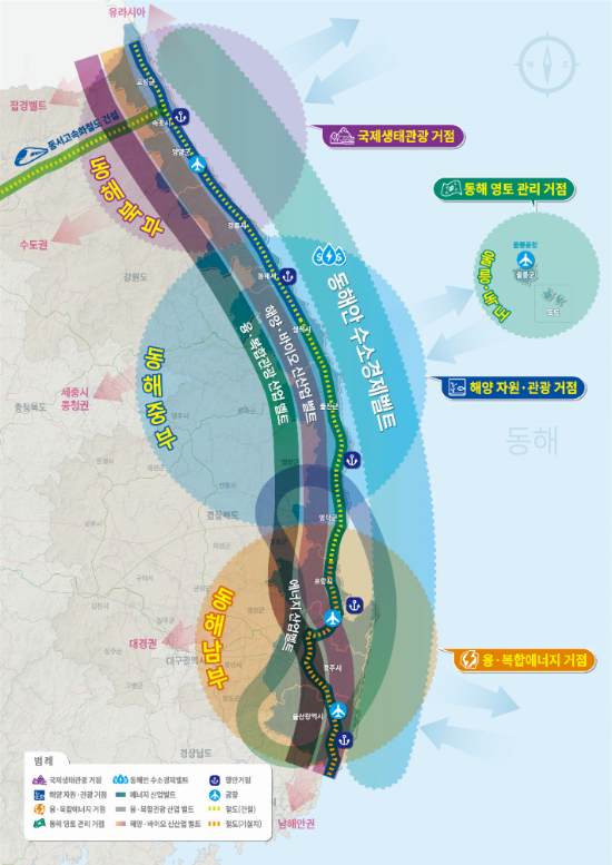 동해안 발전 구상. 경북도 제공