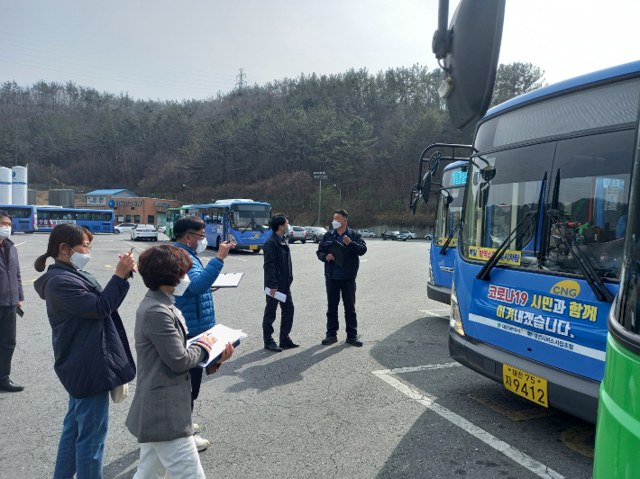 대전시 시내버스 일제점검. 대전시 제공