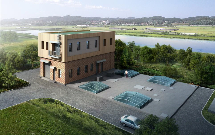 아산하수처리수 재이용시설 조감도. 아산시 제공