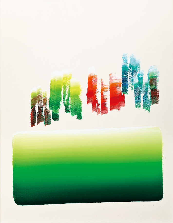 이우환, 1936-, <Dialogue>, acrylic on canvas, 146×114cm, 2017, 7억 원-10억 원