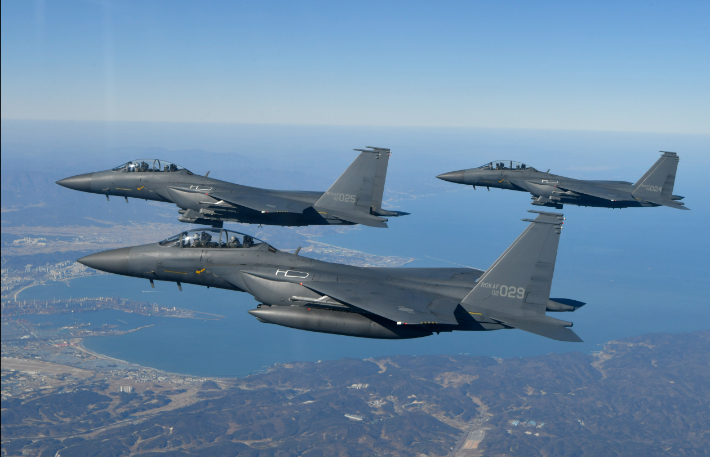 F-15K 편대비행. 기사 내용과 직접 관련 없는 자료사진. 공군 제공