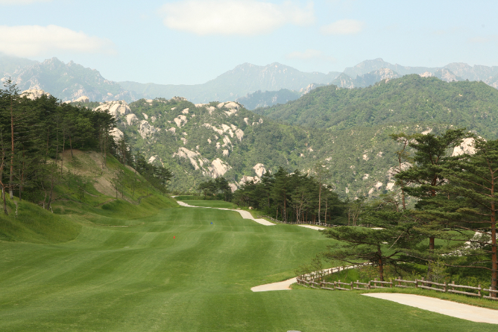 금강산 아난티 골프장. 연합뉴스