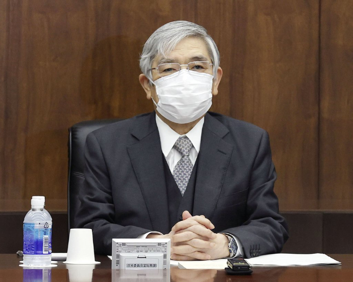 日本銀行の黒田総裁。 新着