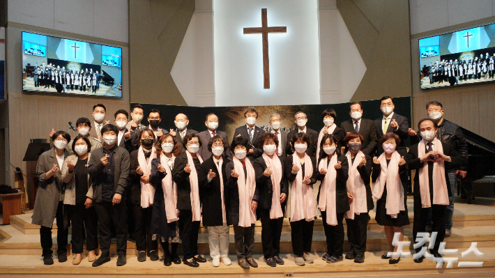 영등포산업선교회와 양평동교회가 24일 서울 영등포구 양평동교회에서 노동주일 연합예배를 드렸다.