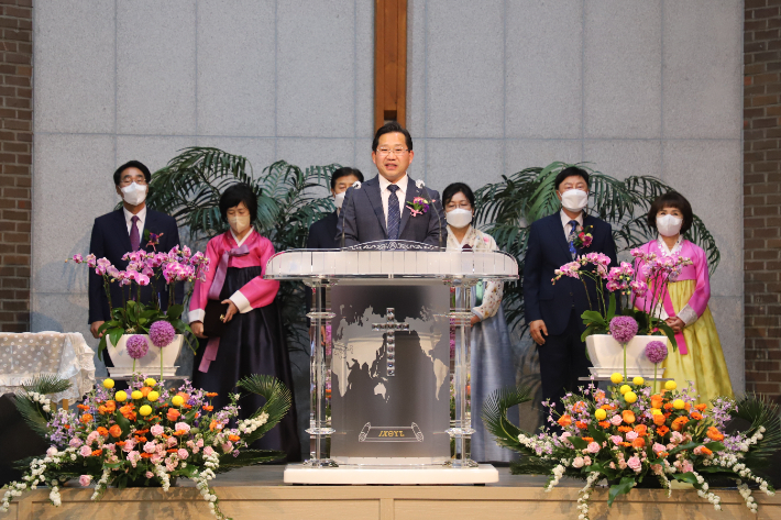 포항제이교회는 23일 창립 66주년 기념 은퇴·추대 및 임직 감사예배를 드렸다. 포항CBS