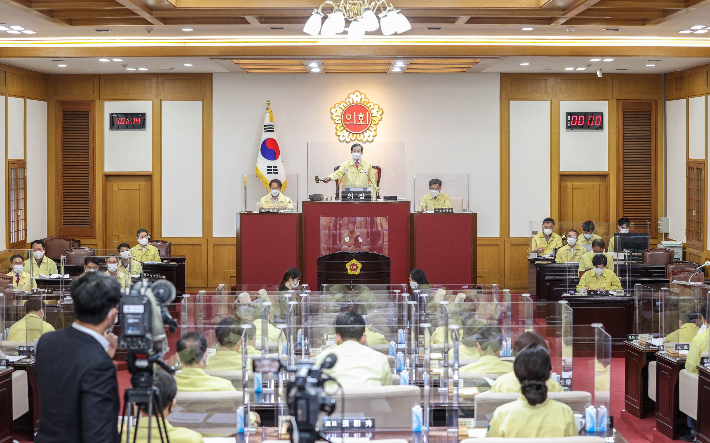 대구시의회 본회의 모습. 대구시의회 제공