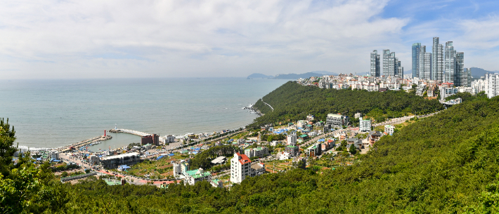 부산 해운대 청사포 일대 전경. 부산 해운대구 제공