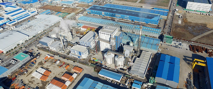 경기도 평택시 소재 포승산업단지에 위치한 '포승 바이오매스 발전소' 전경. LX인터내셔널 제공