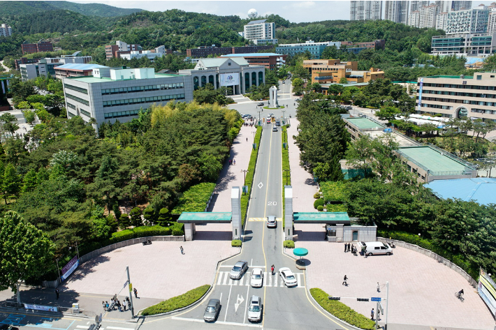 울산광역시 남구 무거동에 위치한 울산대학교 캠퍼스 전경. 울산대 제공