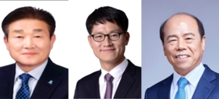 왼쪽부터 김일권, 박재우, 박종서 민주당 양산시장 예비후보. 중앙선거관리위원회 제공 